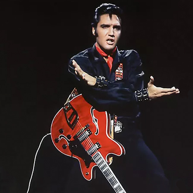 1968年,猫王正在使用hagstrom的viking