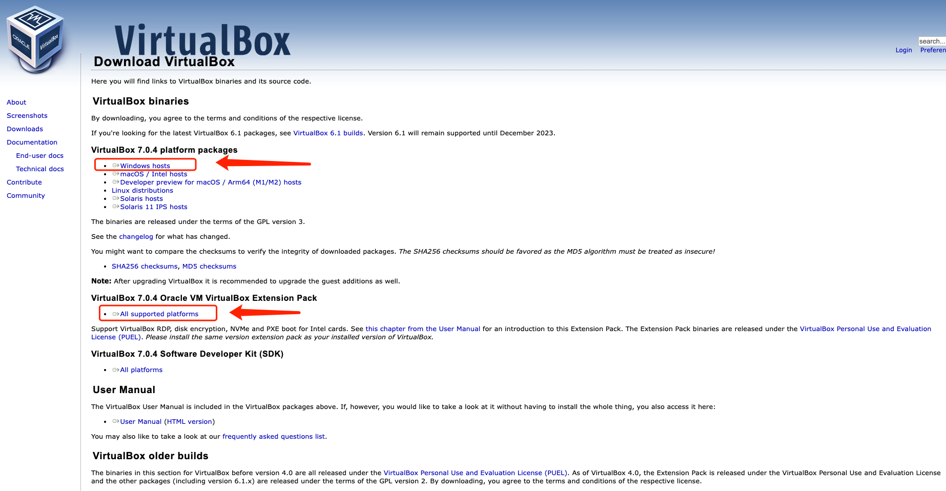 Virtualbox7 macos big sur windows10 11 