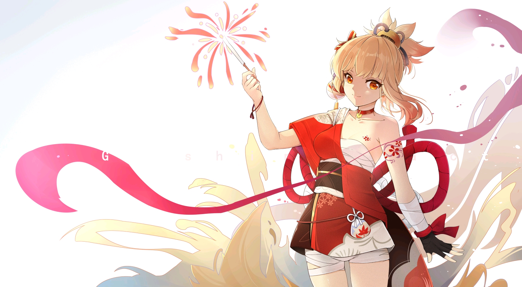 pixiv典藏画册(241)宵宫特辑:愿你的笑容璨璨如烟火 - 哔哩哔哩