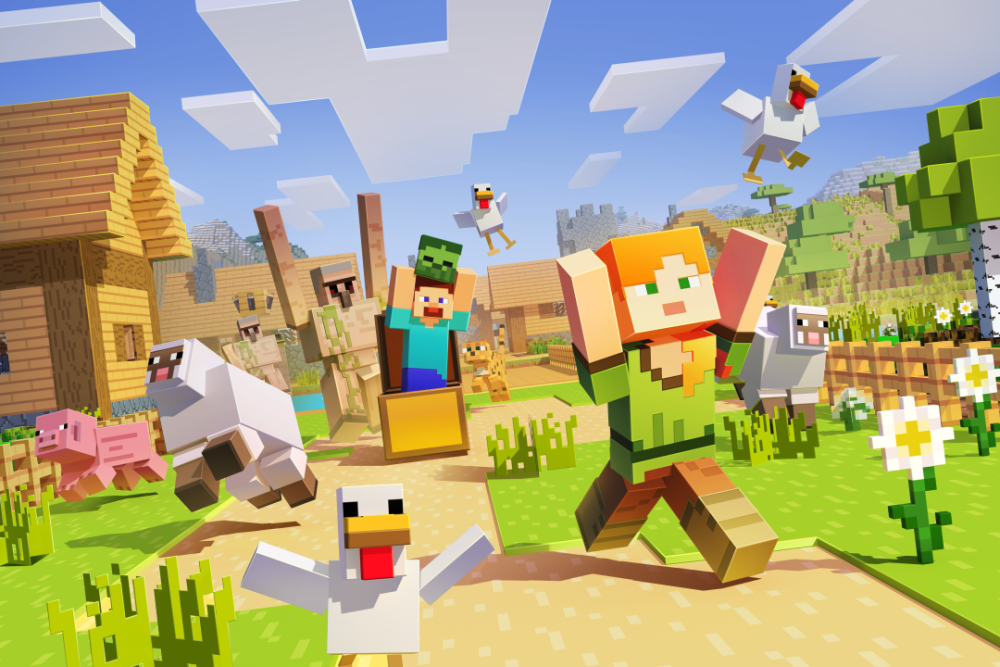 Minecraft经典壁纸大展览(第一部) - 哔哩哔哩