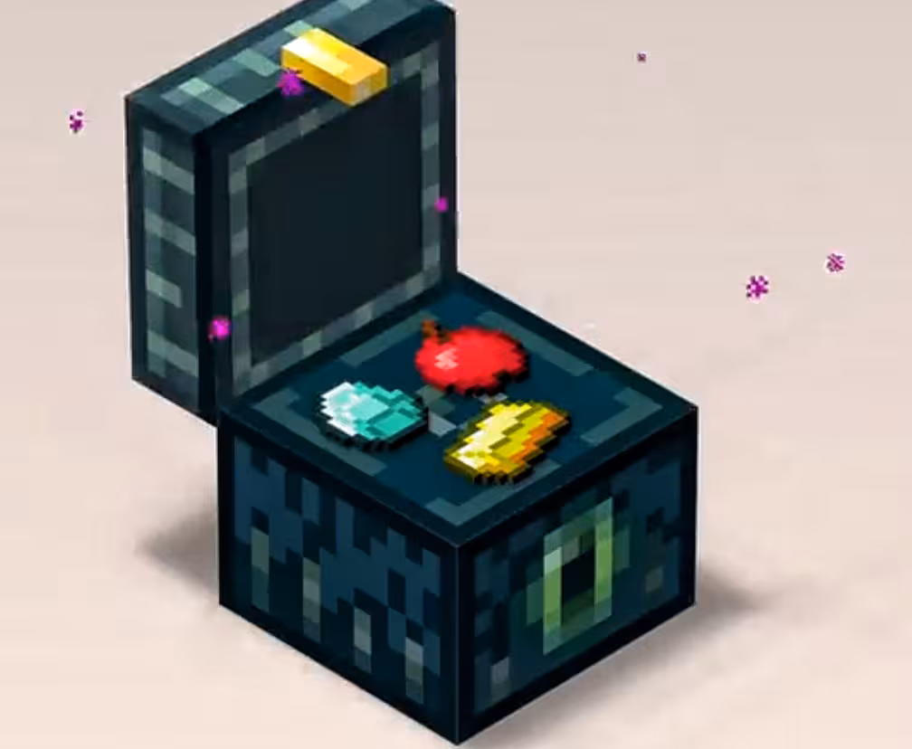 Ender Chest teleporting items illustration