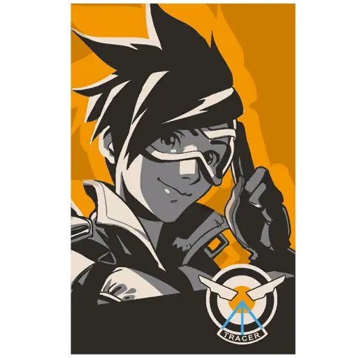 守望先锋 猎空 喷漆