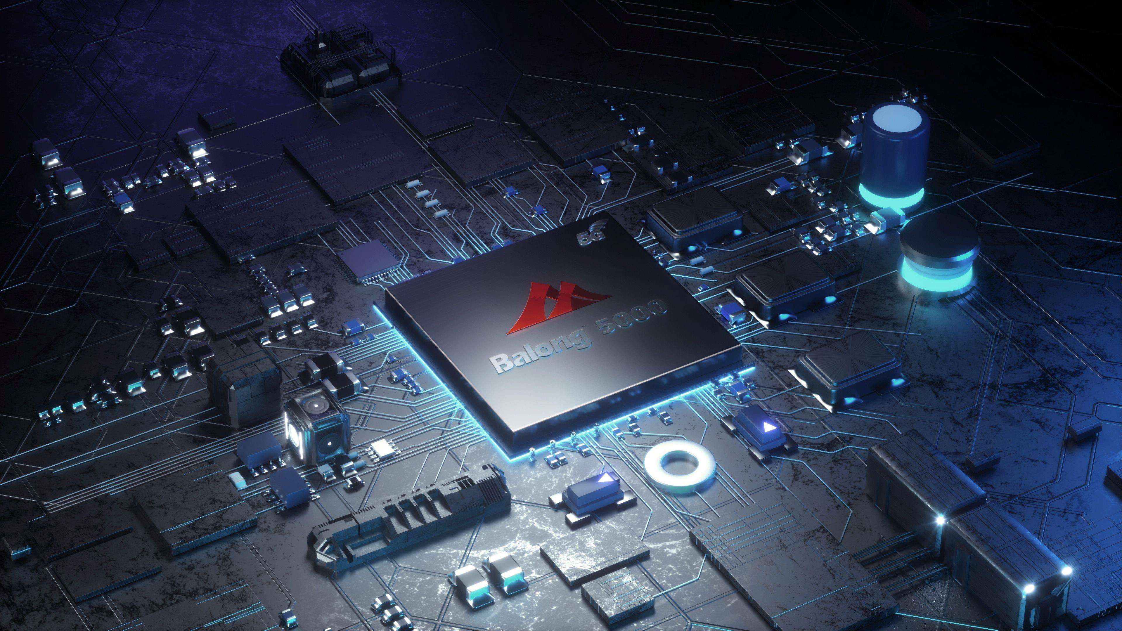 华为重磅发布全球最领先的基带芯片balong5000巴龙5000峰值可达32g秒