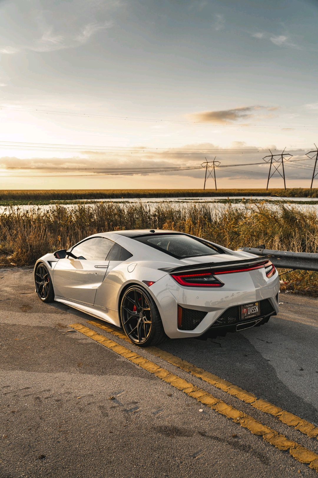 讴歌nsx改装vossen hybrid forged hf-5轮毂