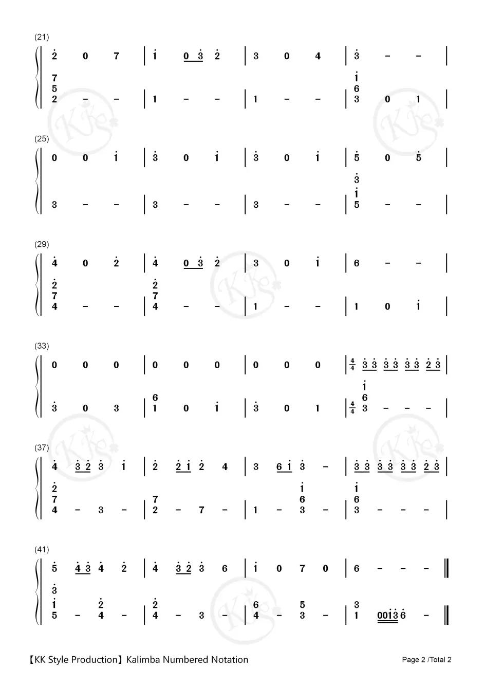 Hedwig 39 S Theme 哈利波特 卡林巴琴譜 Kk 哔哩哔哩