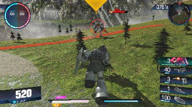 执三斧之牙,行致胜之略 gundam versus 扎古i(古拉特修麦瑟专用机)