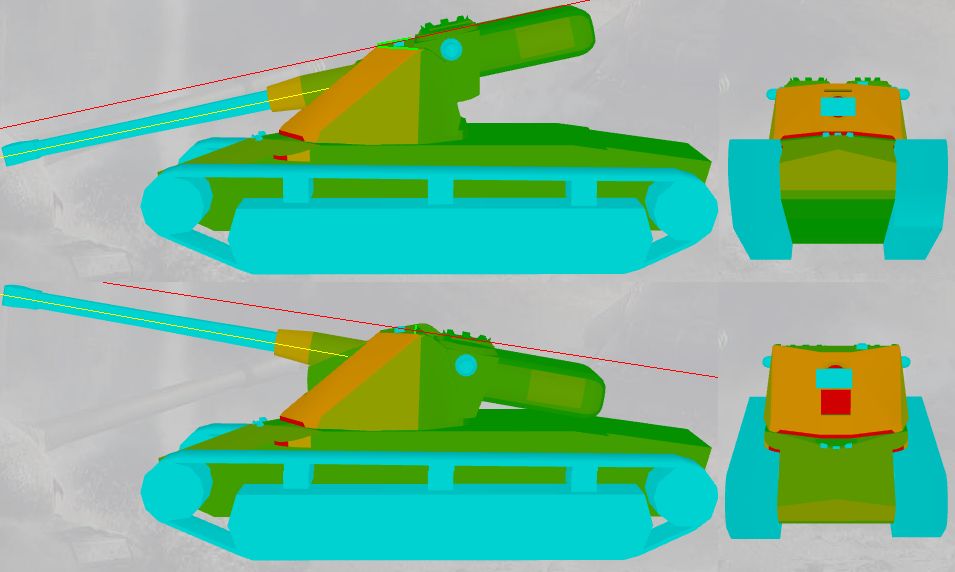 20世纪50年代的坦克设计师基本只会采用一种方式——摇摆式炮塔,它