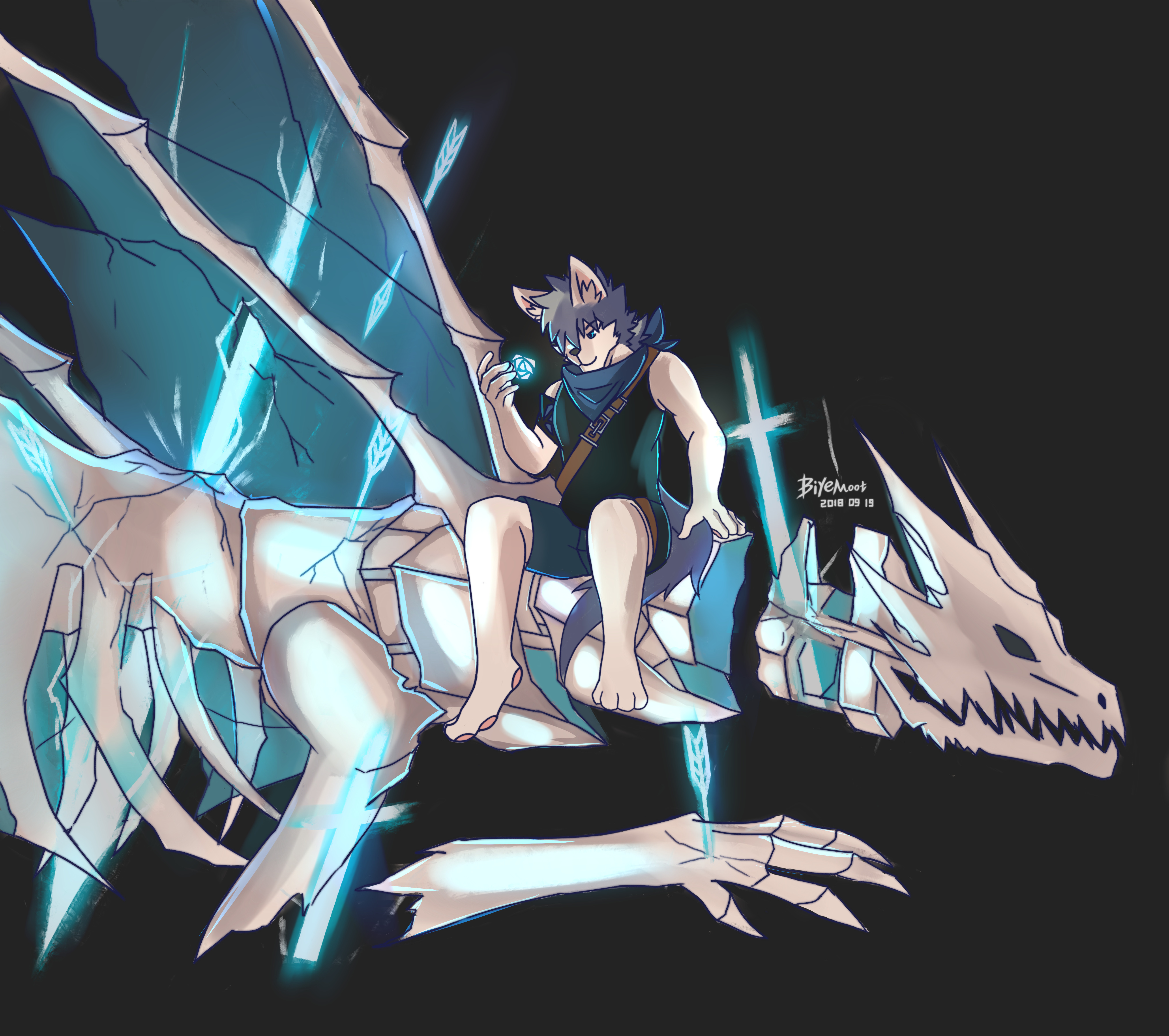 画点像素 都是私人设定请勿使用【前面的银发白狼和刀疤蓝狼是自家的