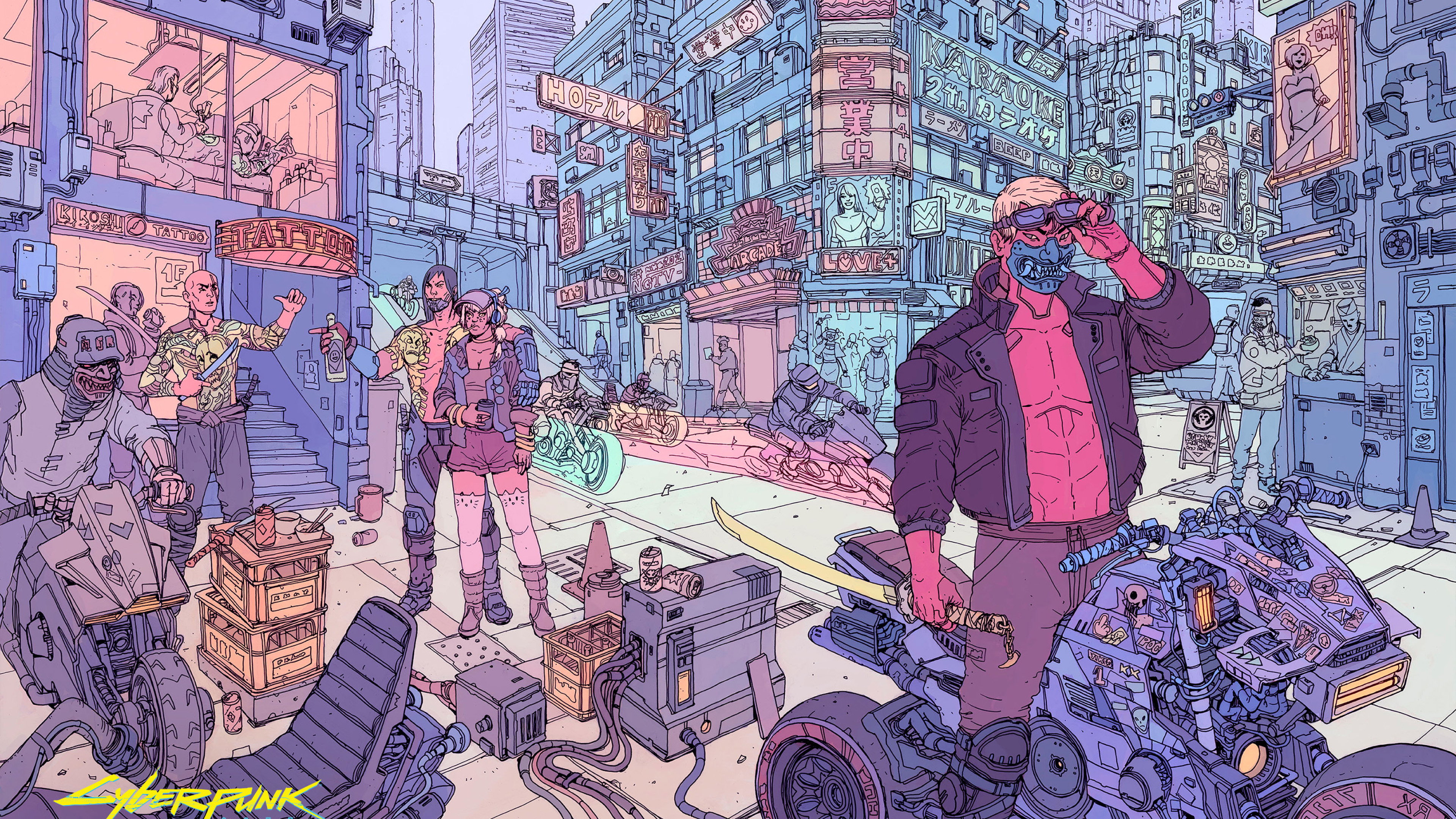 4k赛博朋克2077反乌托邦世界官方壁纸十五连发收藏