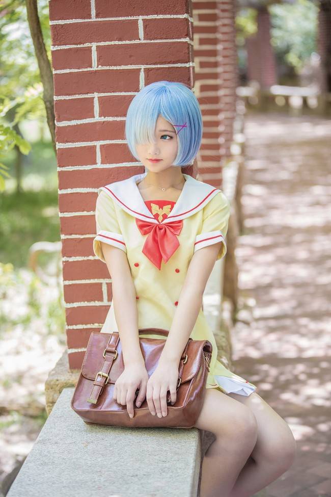 蕾姆 校服cosplay cn:羽天shine