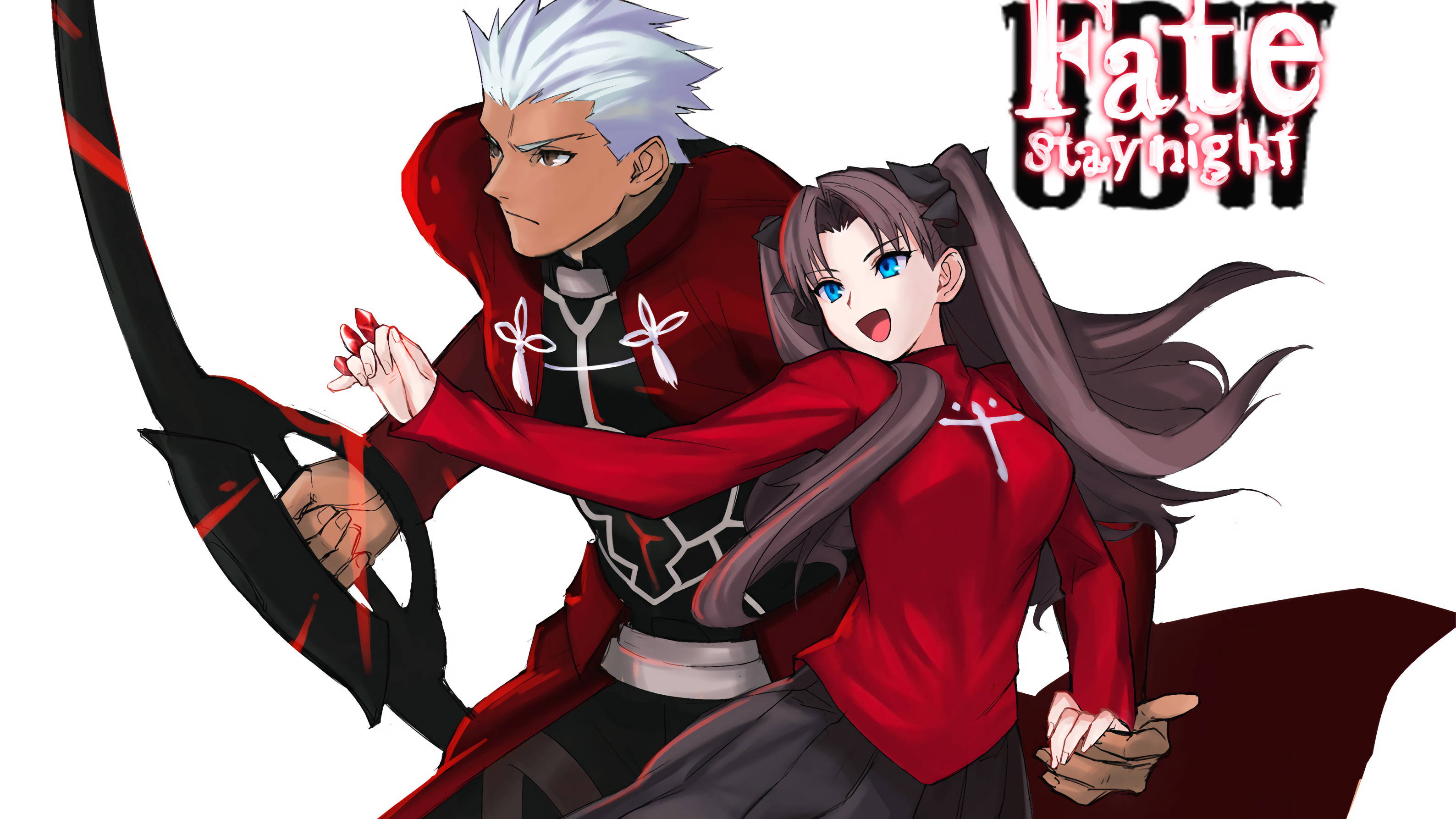 电脑高清壁纸裁剪远坂凛在圣杯战争中背负世家命运的双马尾少女