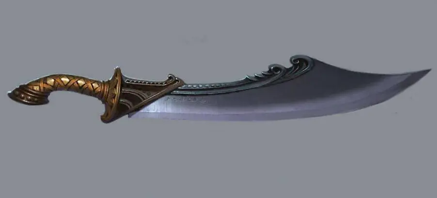 刀具怎么画 教你剪影起手画武器刀的画法教程 哔哩哔哩