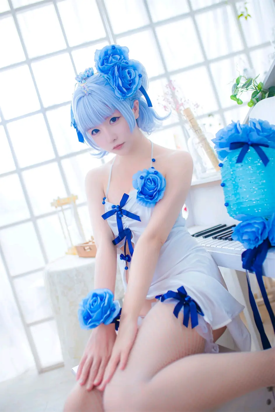 Cosplay 星之迟迟花鸟风月花与旗袍 哔哩哔哩