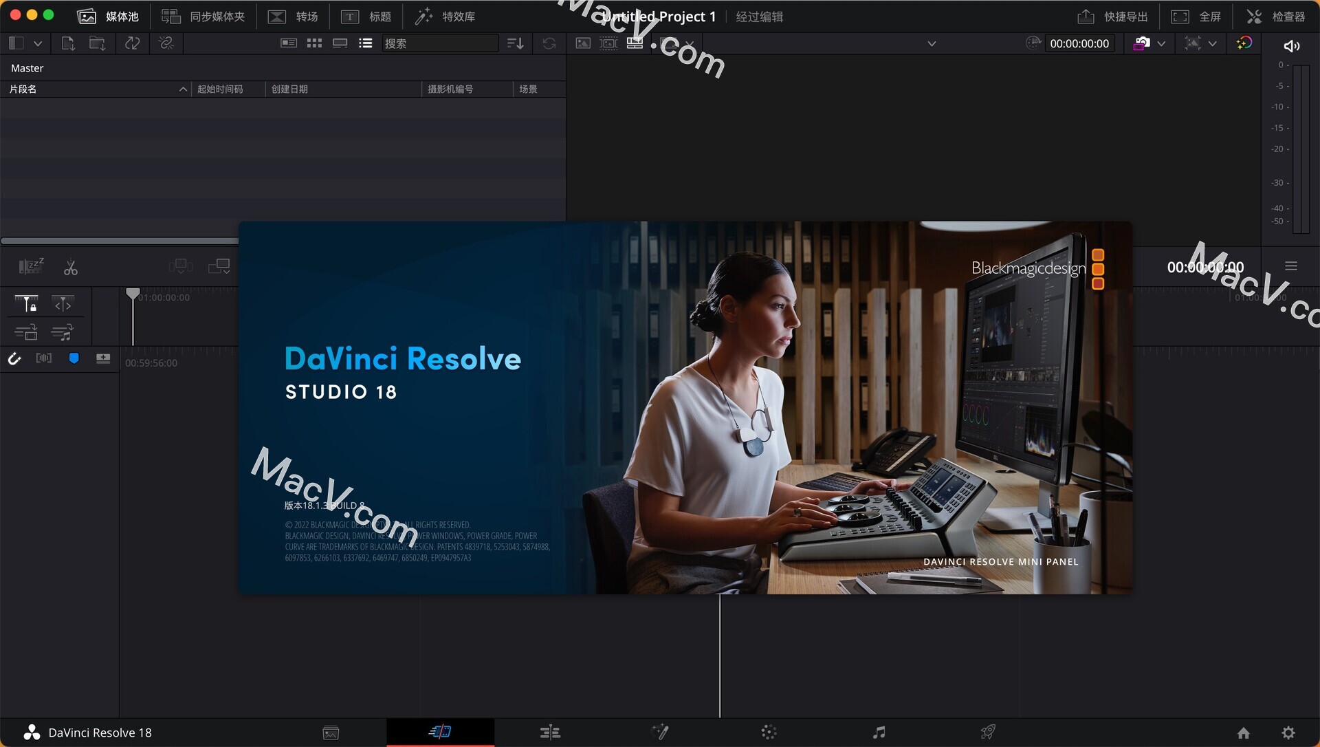 DaVinci Resolve Studio 18 for mac(达芬奇教程) v18.1.3中文激活版 