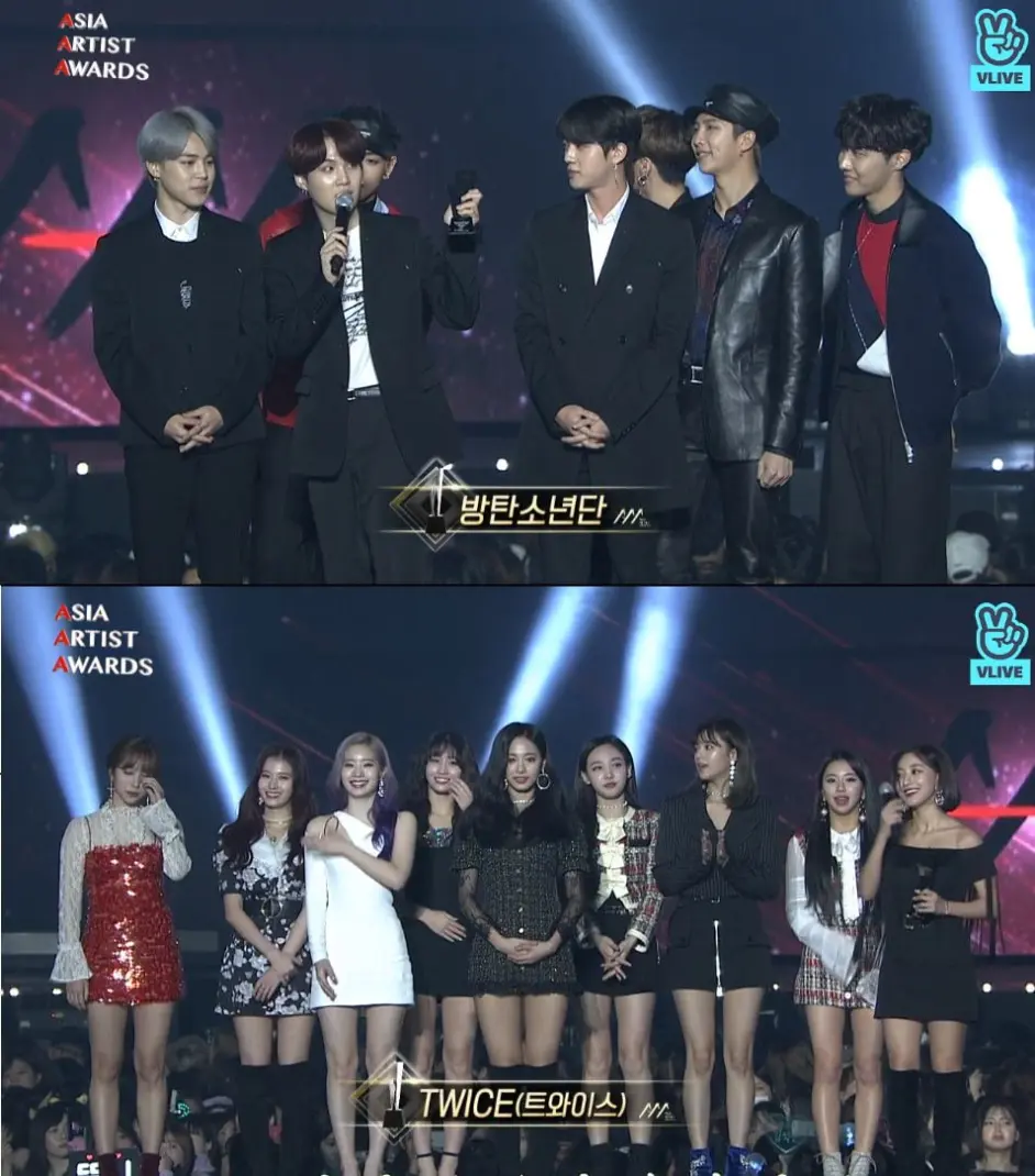 18韩国aaa颁奖礼防弹少年团拿下大奖 表演环节却出现大问题 哔哩哔哩