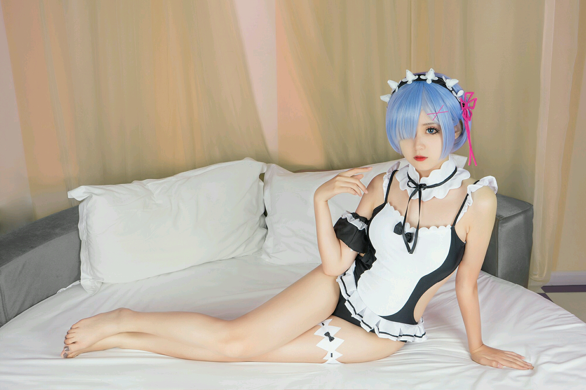 cos黑、白色、丝、吊带袜、世界级精美动漫壁纸、可爱、萌妹子、二次元!(第二十二期)