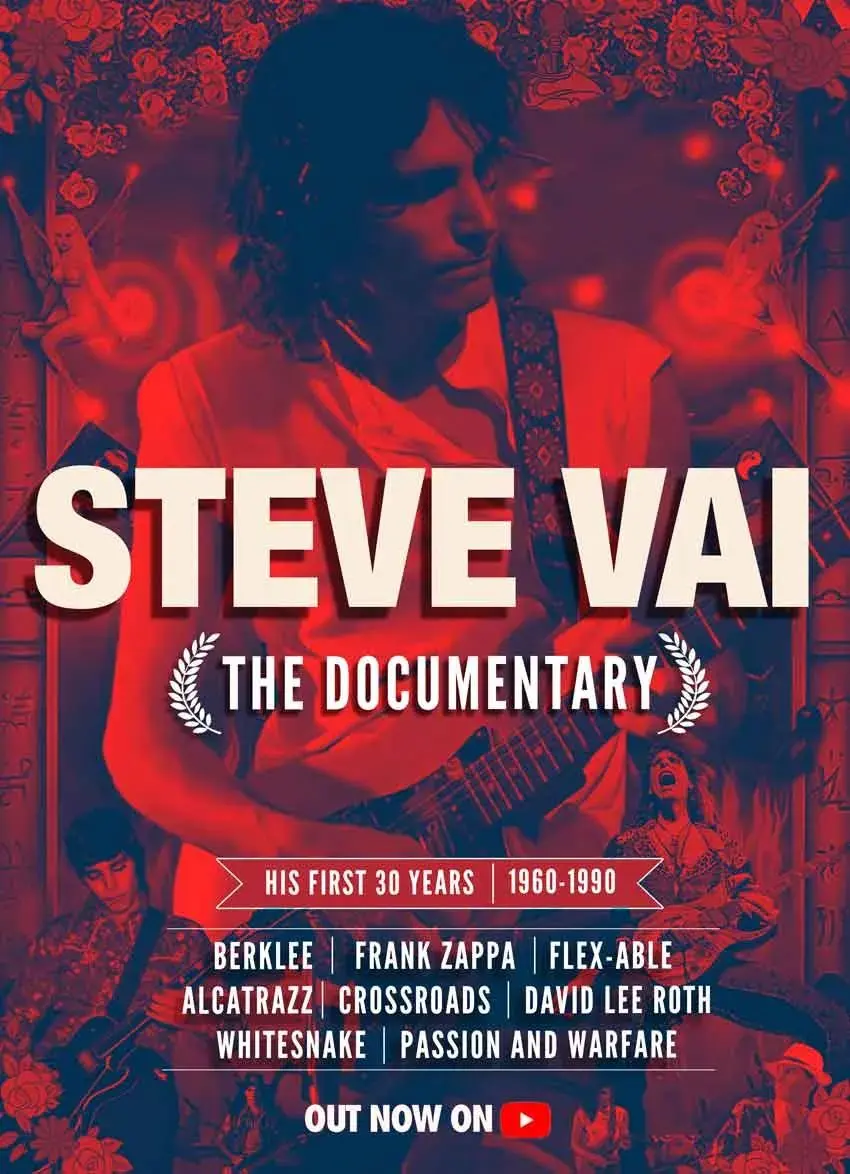 吉他上帝最新纪录片《steve vai:他的前30年》发行 - 哔哩哔哩