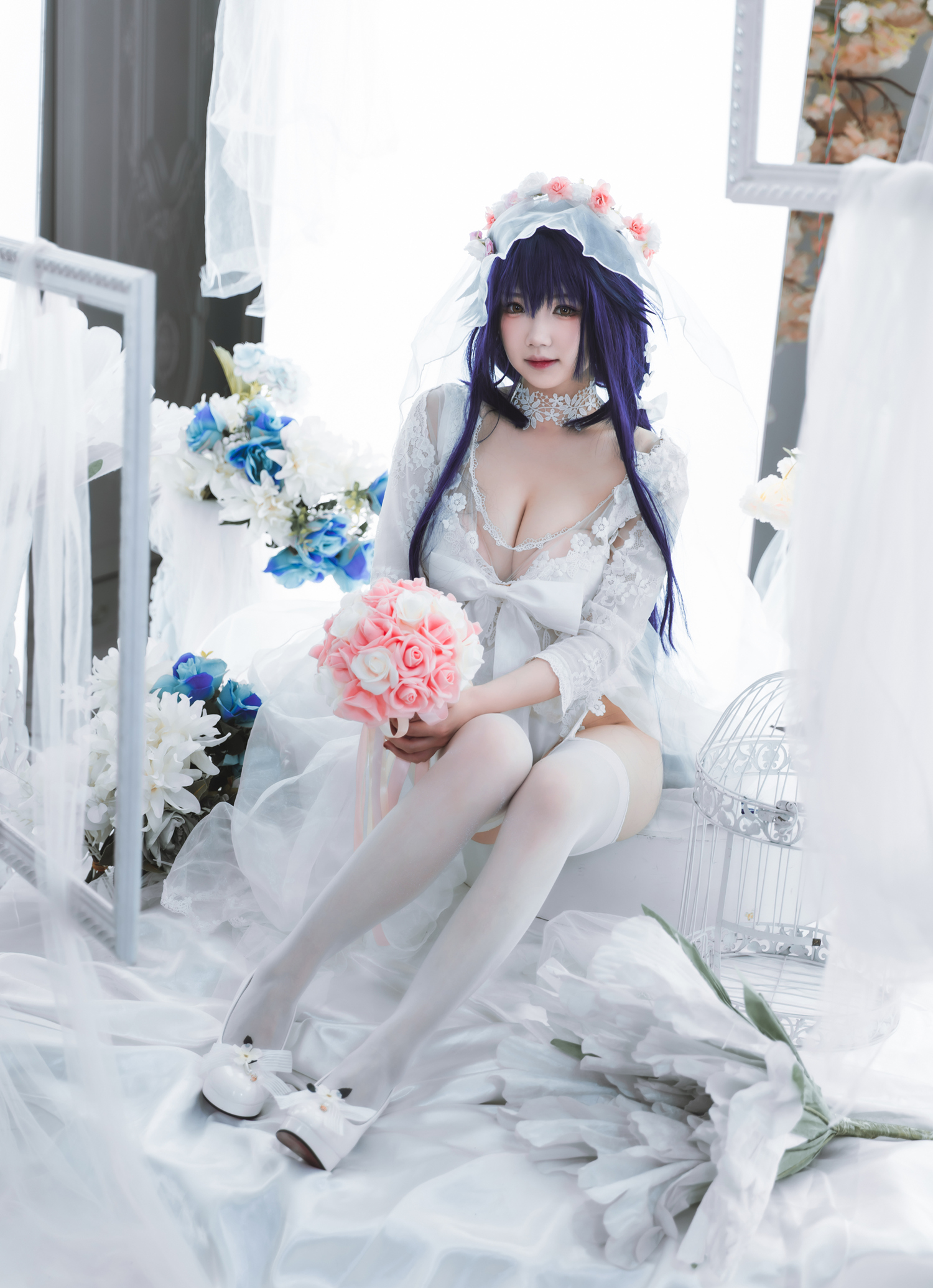 雪晴astra碧蓝航线吾妻花嫁cosplay6