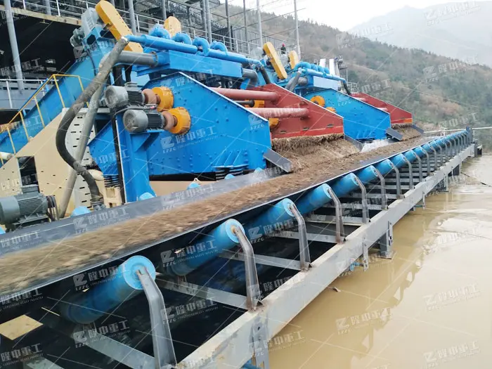 时产0吨的细沙回收机砂石分离现场 哔哩哔哩