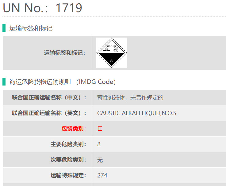 UN1719异丁钠黑药危险品海运 哔哩哔哩