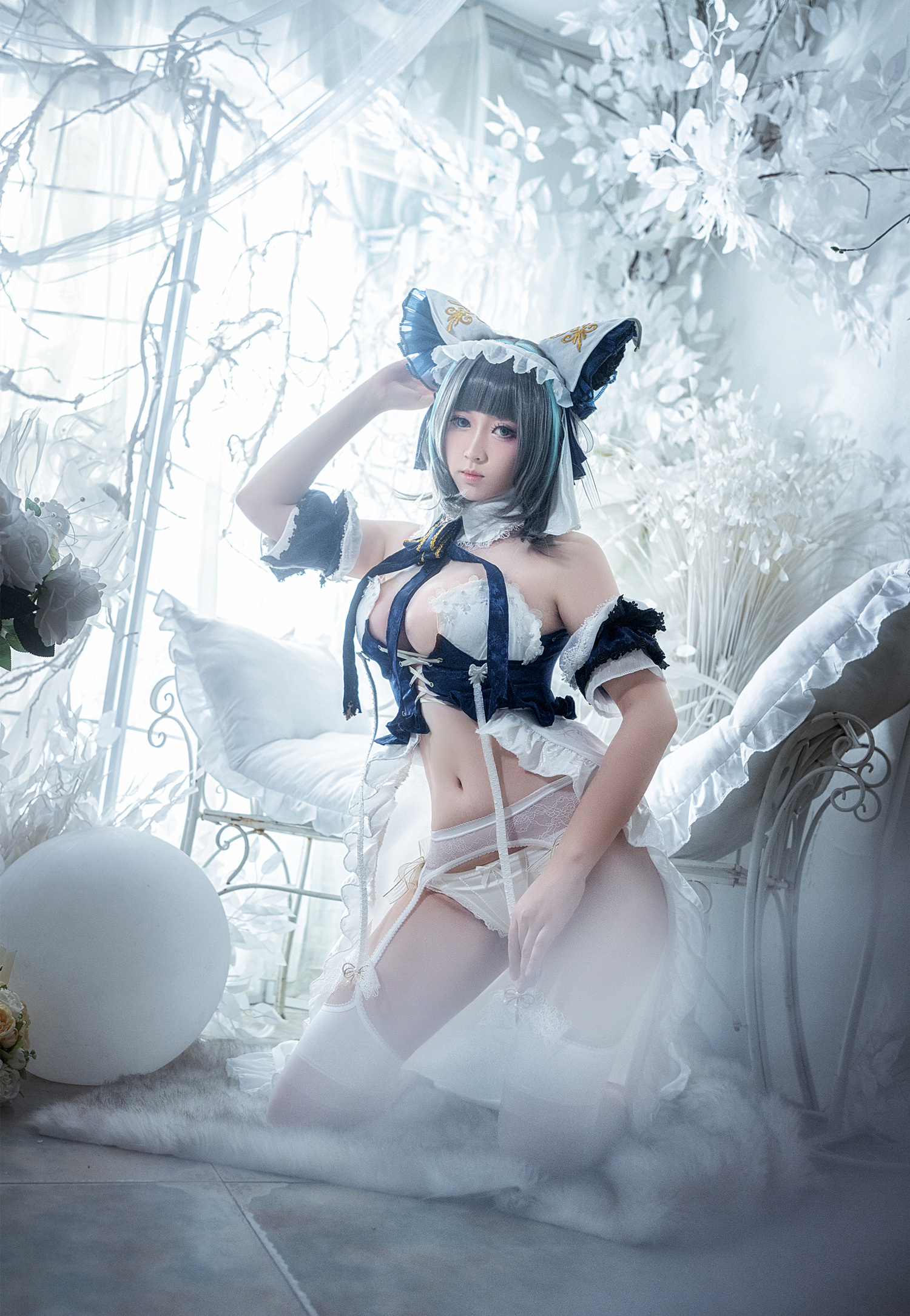 明臻real碧蓝航线柴郡猫cosplay6