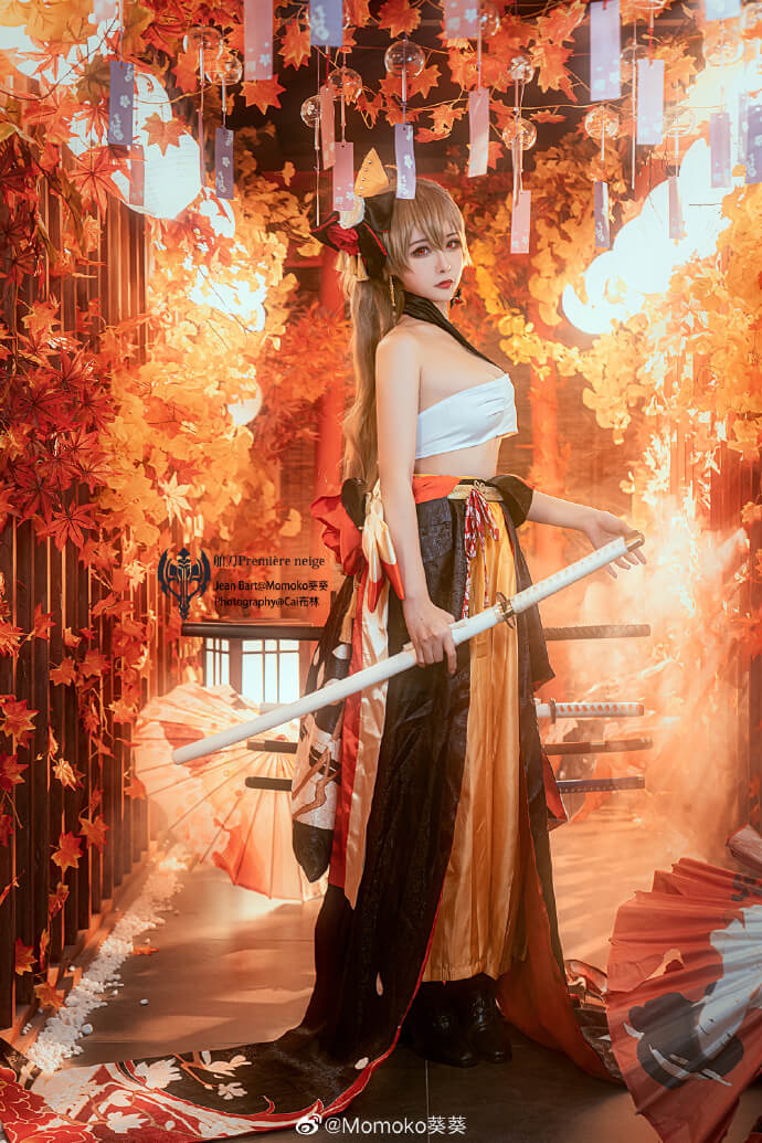 cos正片碧蓝航线让巴尔和服cos舶刀premièreneigemomoko