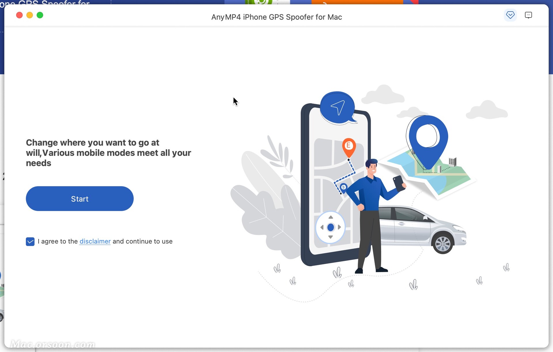 AnyMP4 iPhone GPS Spoofer Mac(iPhone修改GPS位置工具) 哔哩哔哩