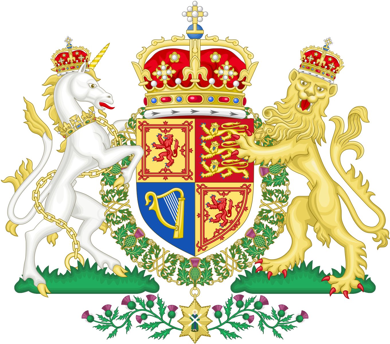 英国国徽英王徽图片素材-编号10354864-图行天下