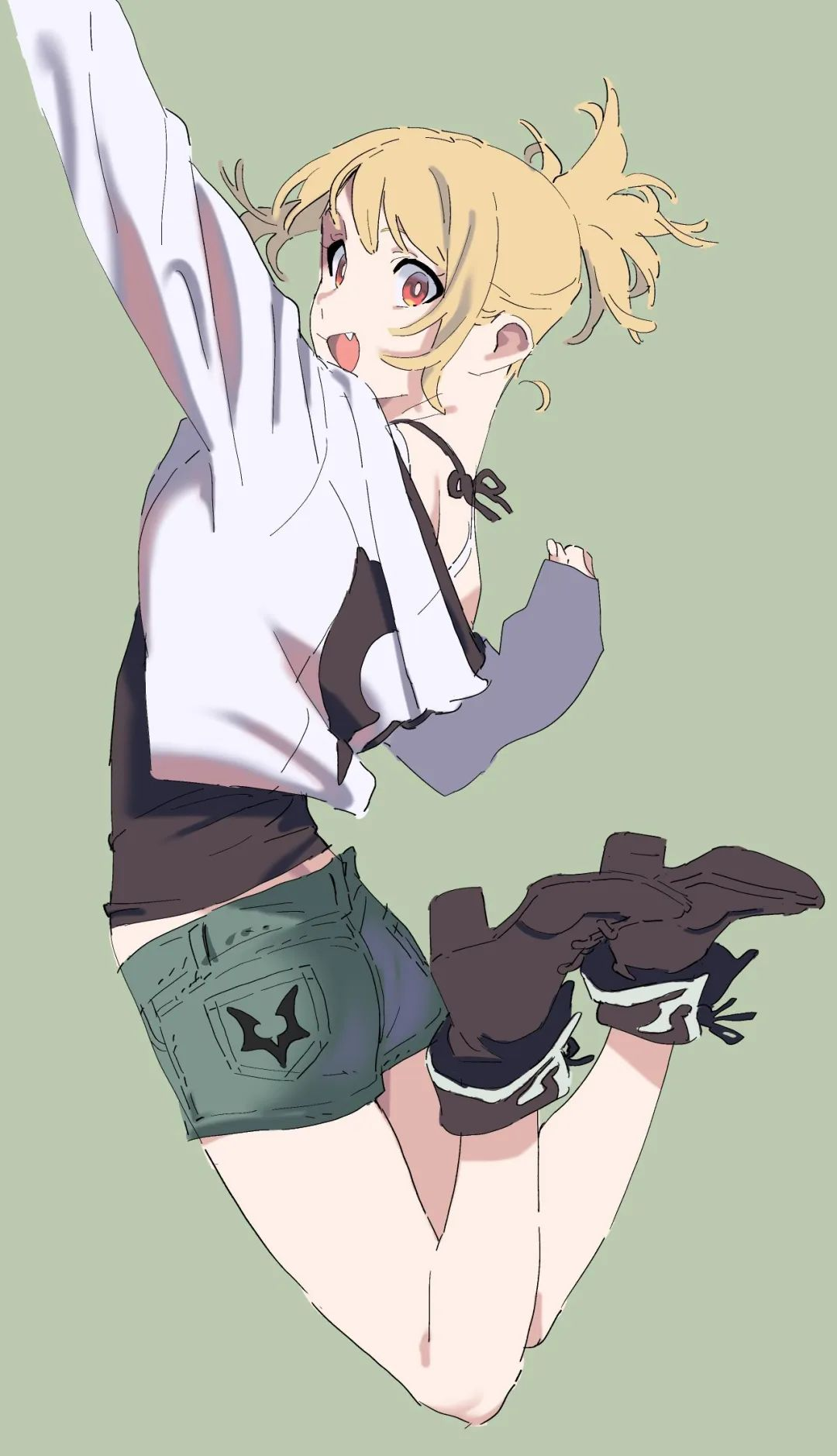 线稿素材少女动态姿势绘画参考用来临摹在合适不过了