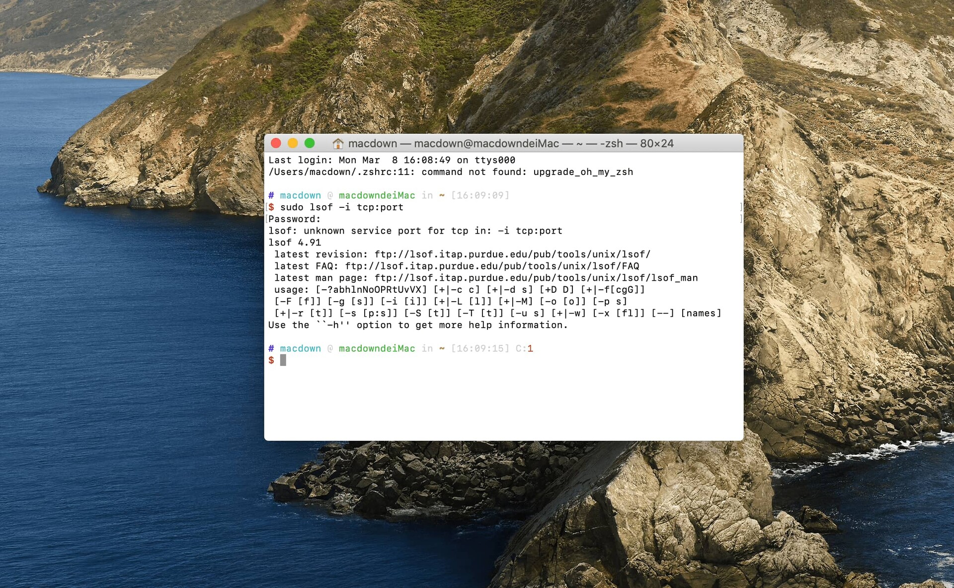 如何在Mac系统上查看端口占用和释放端口的情况？ 哔哩哔哩
