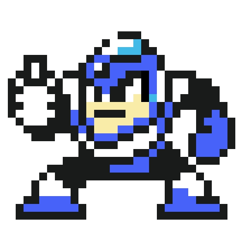 元祖洛克人2代BOSS像素图