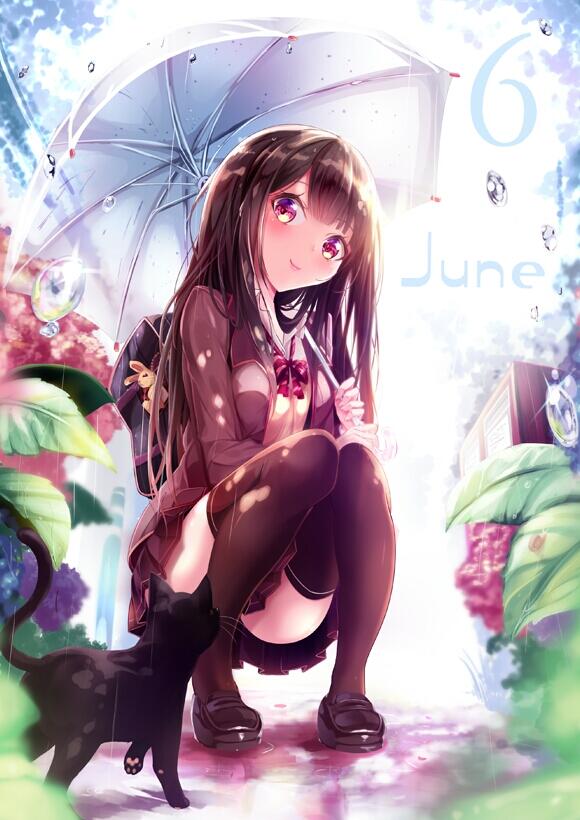 二次元动漫少女黑丝壁纸