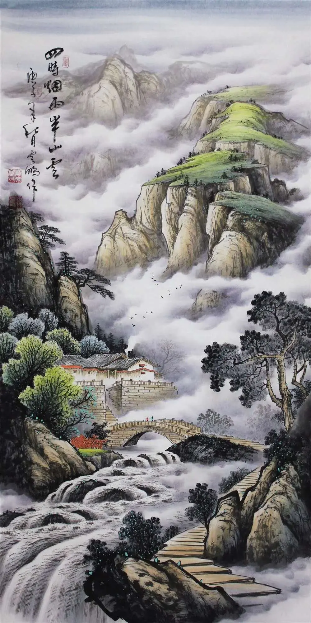 国家一级美术师高云鹏山水国画作品欣赏
