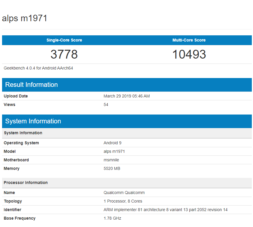 疑似魅族16s现身跑分数据库 骁龙855确认\/魅族