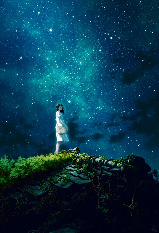 动画 动漫杂谈 美图特辑.夜空