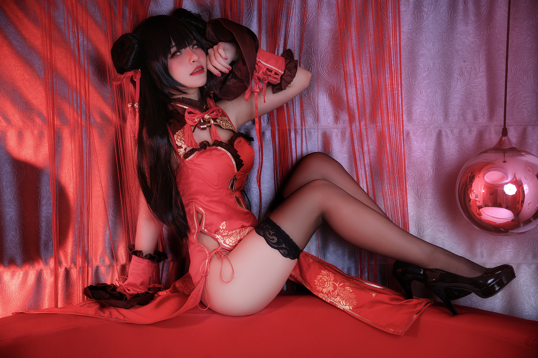 Azami狂三旗袍cosplay7