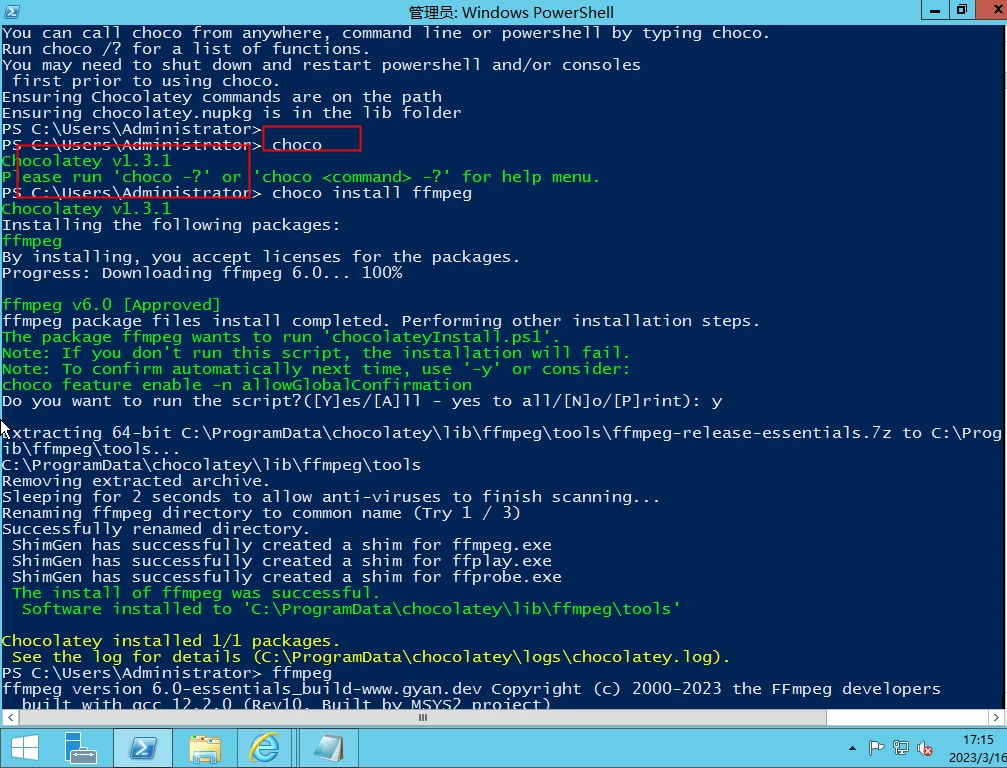 Windows server 2012 choco 