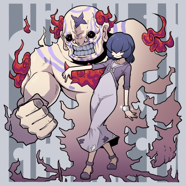 メカクレ族の前田さん byしるばーポチ(旧からあげ)