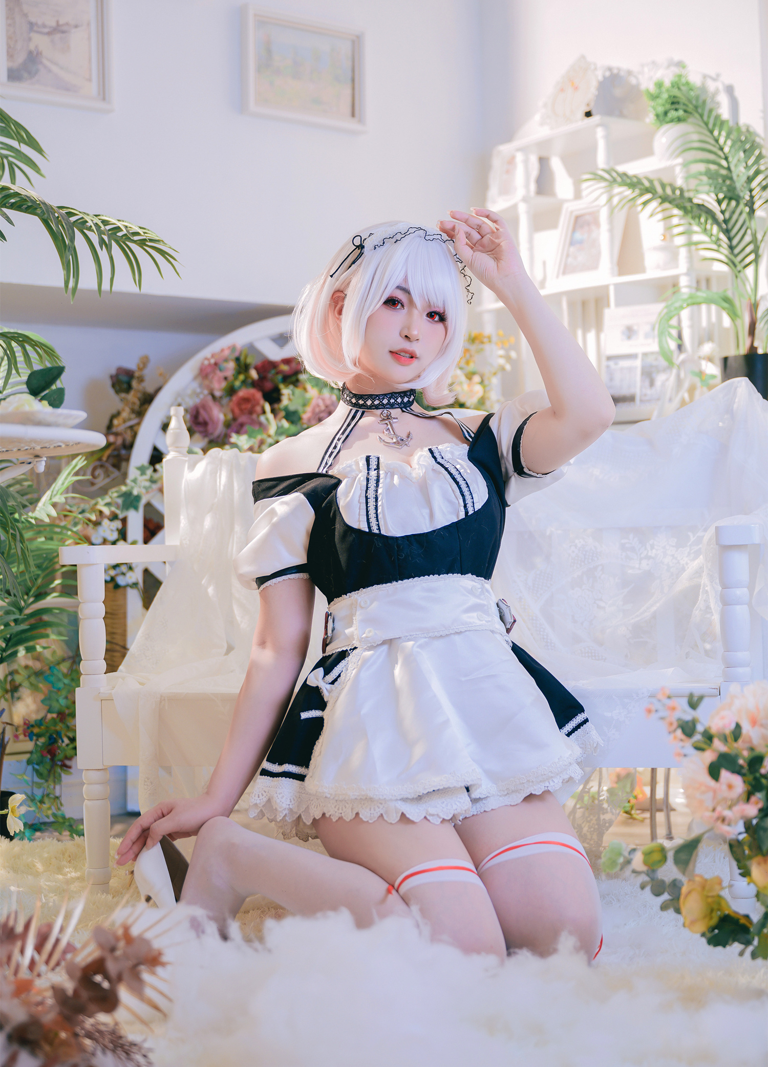 懵懵懵白日梦碧蓝航线天狼星女仆cosplay7