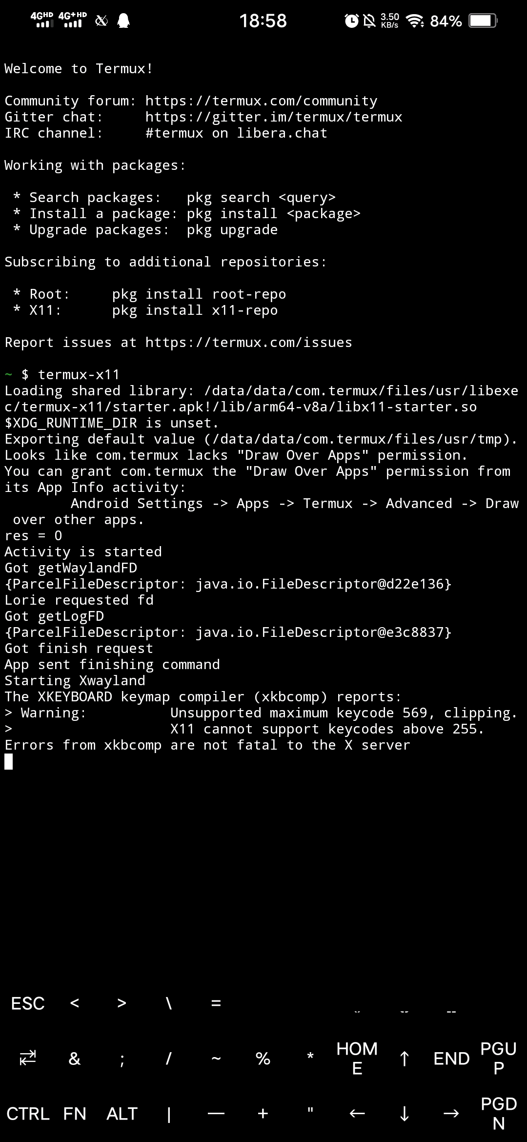 Termux termux x11 termux 