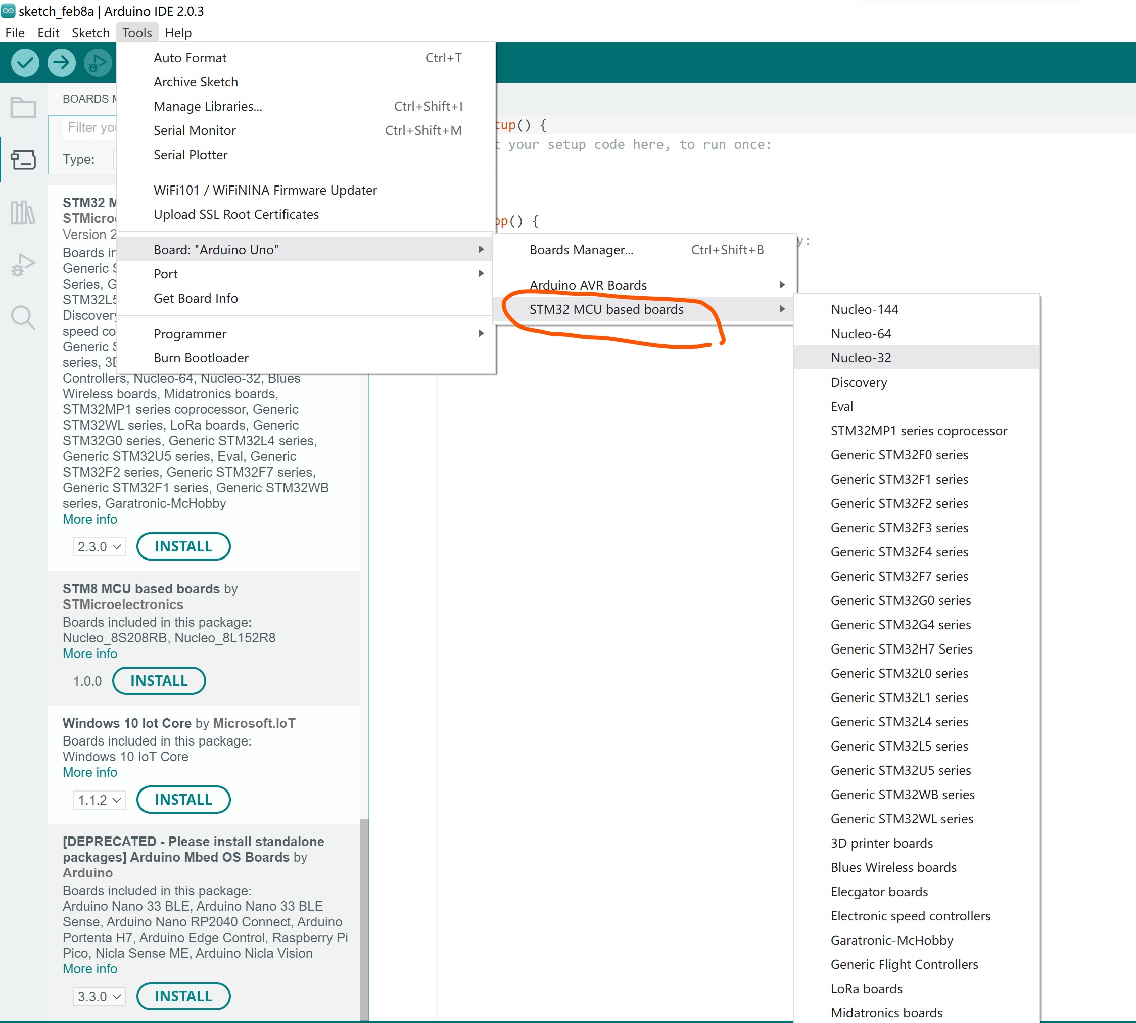 Arduino ide stm32 