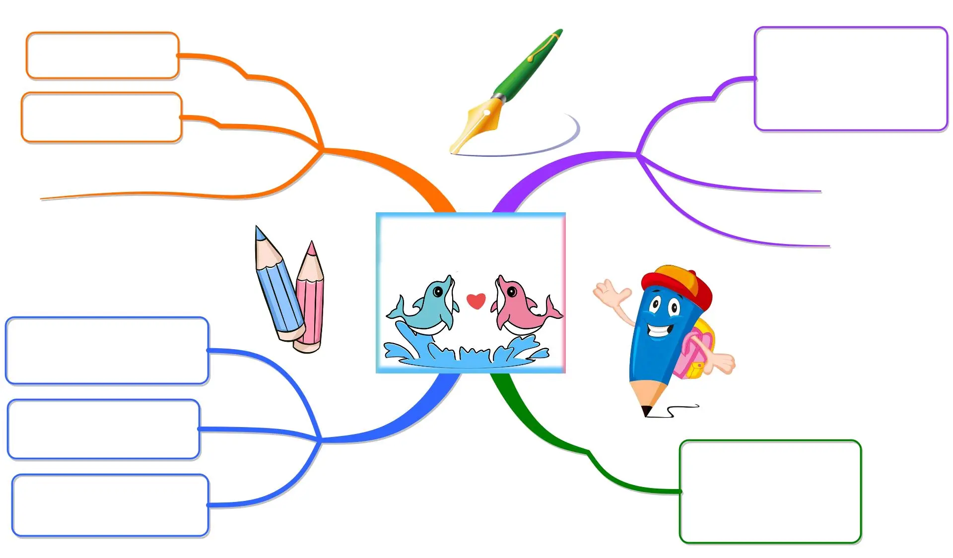 思维导图模板可打印直接使用