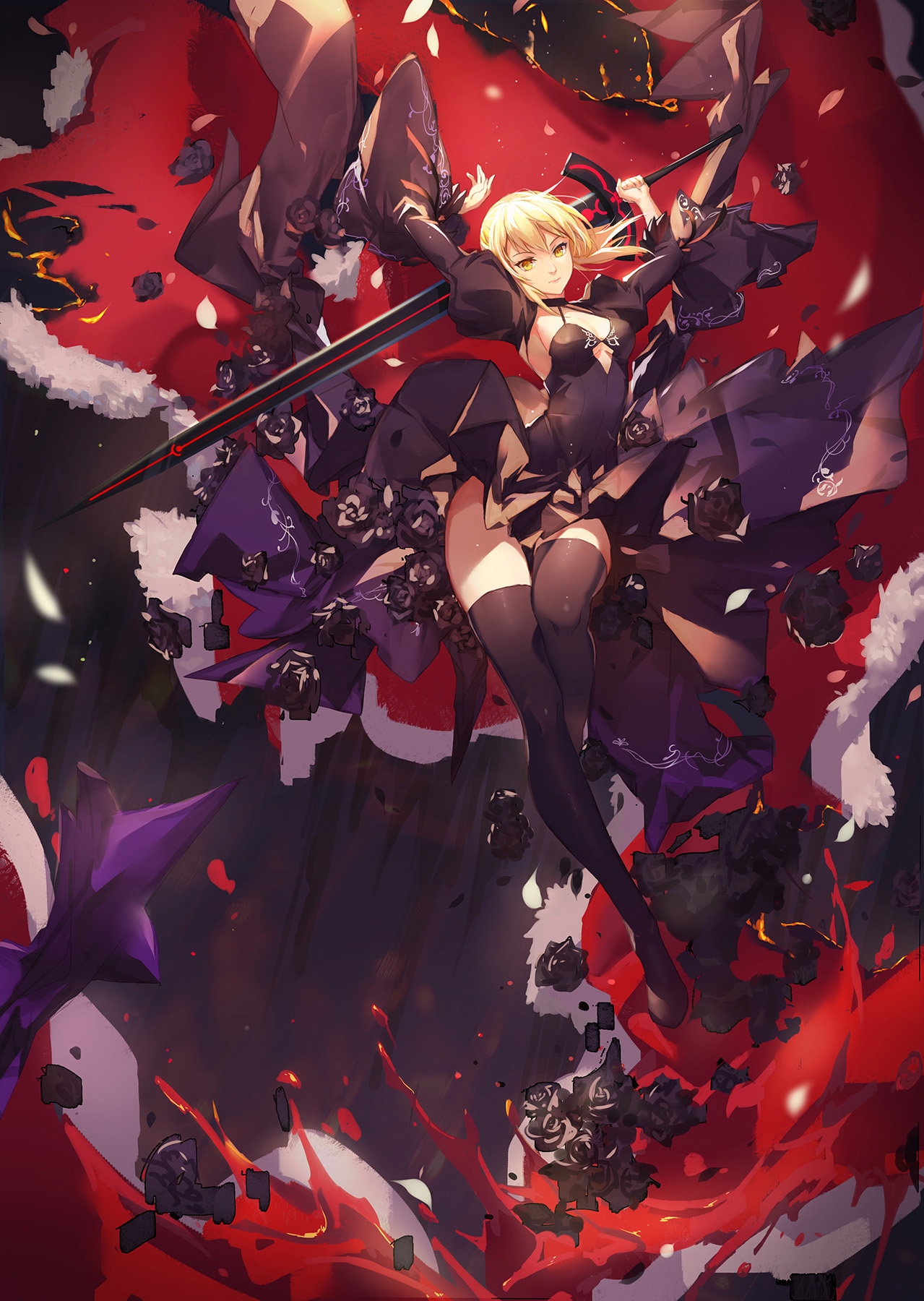 【動漫美圖】saber alter(黑貞那女人人氣這麼高,吾可不能輸給她)