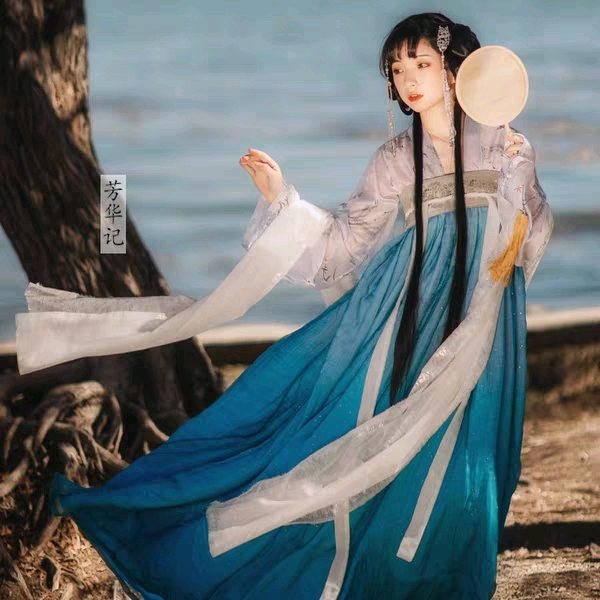 芳华记汉服-幻海砂 翎 两片式齐胸襦裙 这一套是189