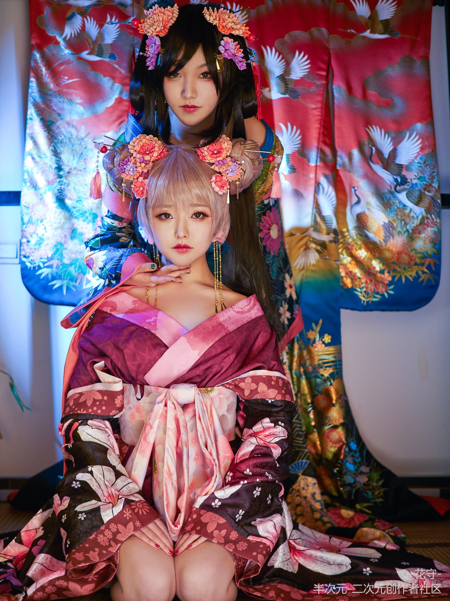 王者同人cos.半次元 小乔孙尚香花魁