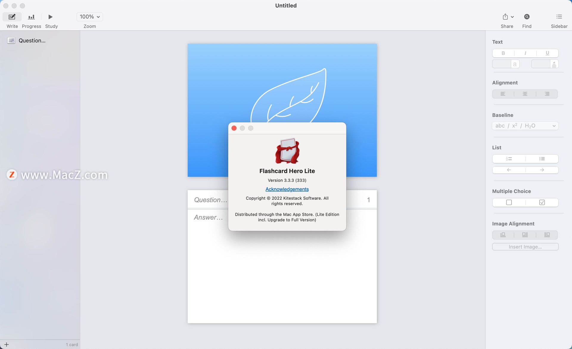 Flashcard Hero for mac download free