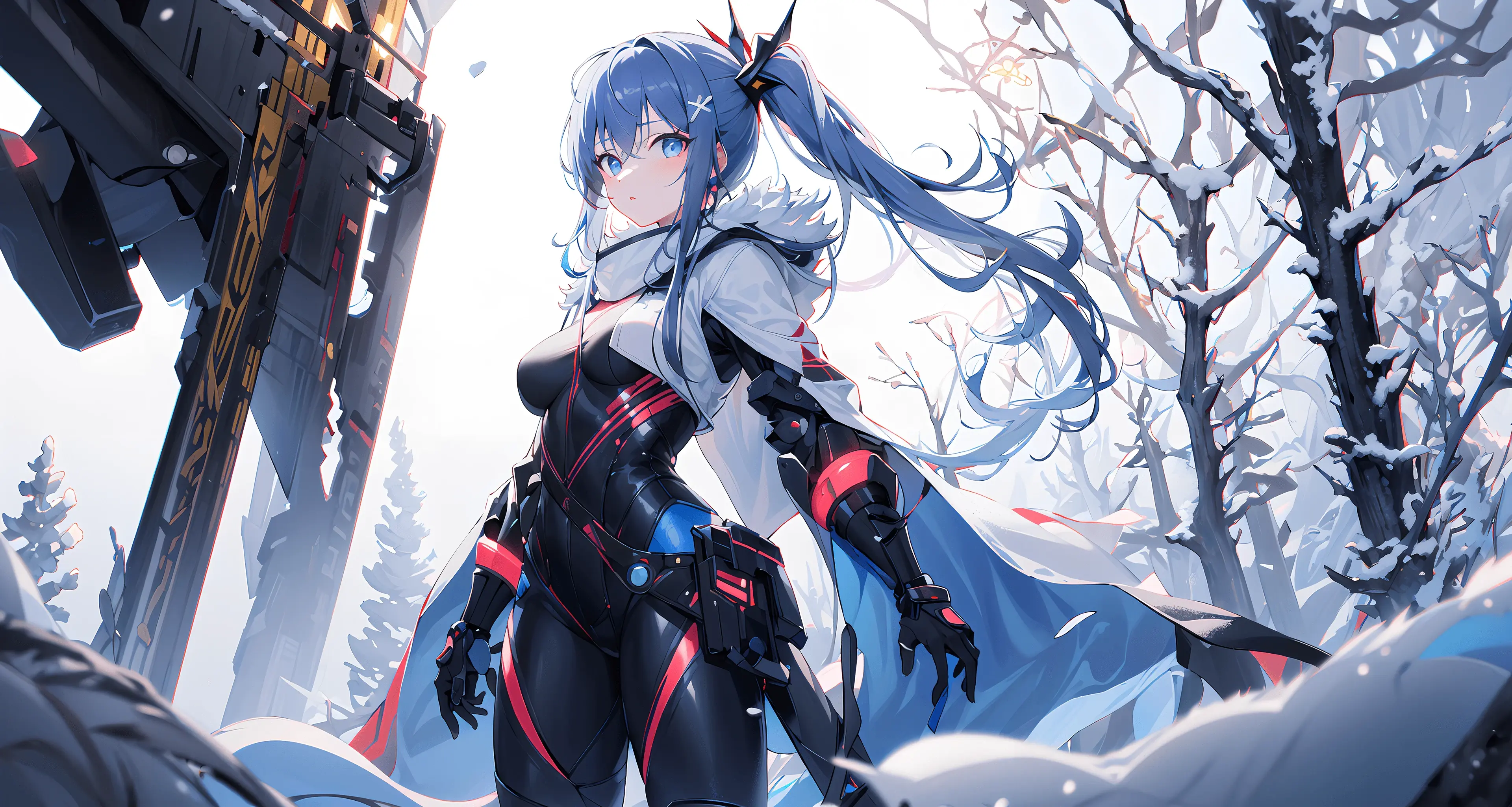 机甲风帅气女孩电脑壁纸绘画图集动漫卡通二次元手机高清壁纸cg