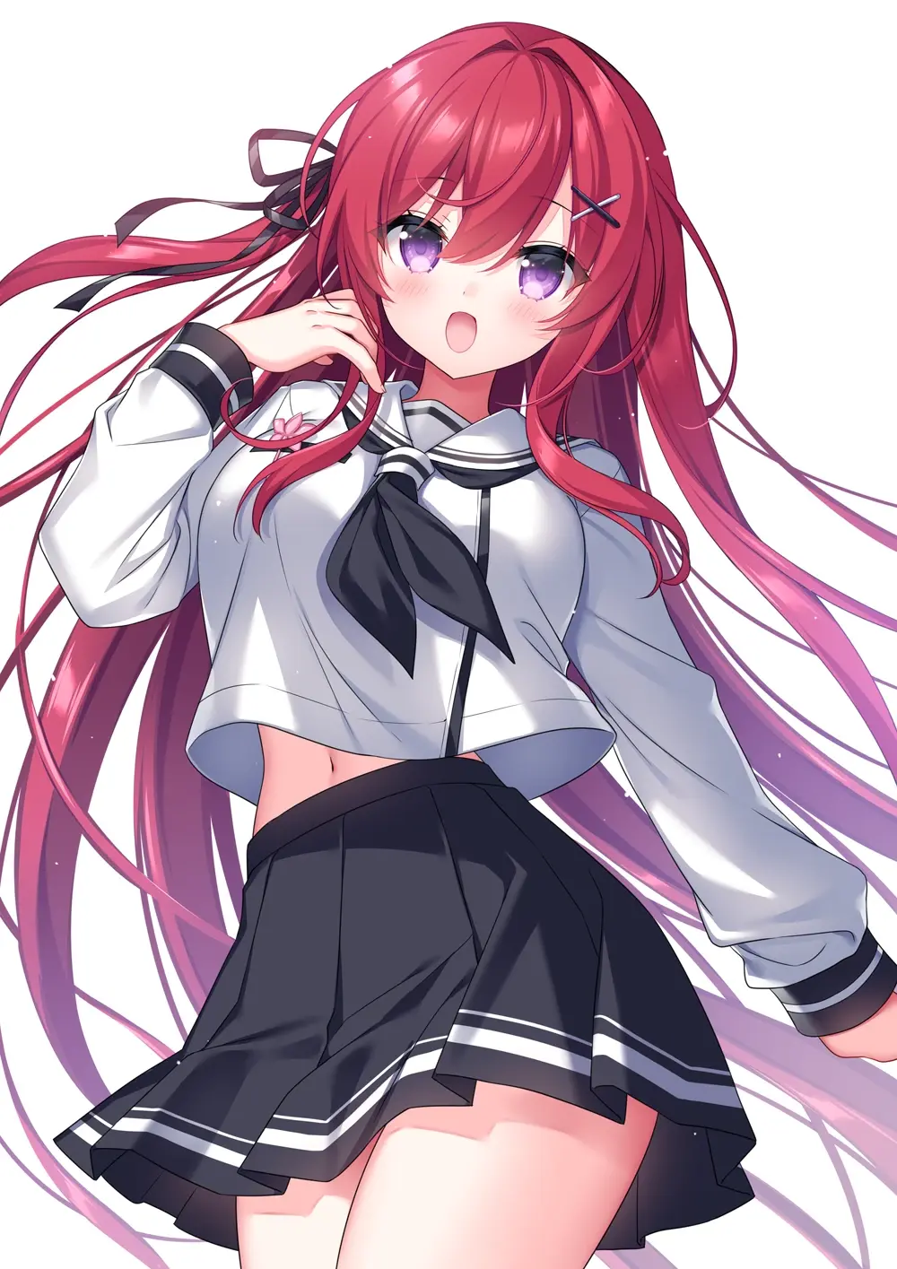 二次元红发少女插图分享part1