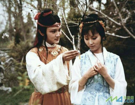 颦儿：西方有石名黛，可代画眉之墨
