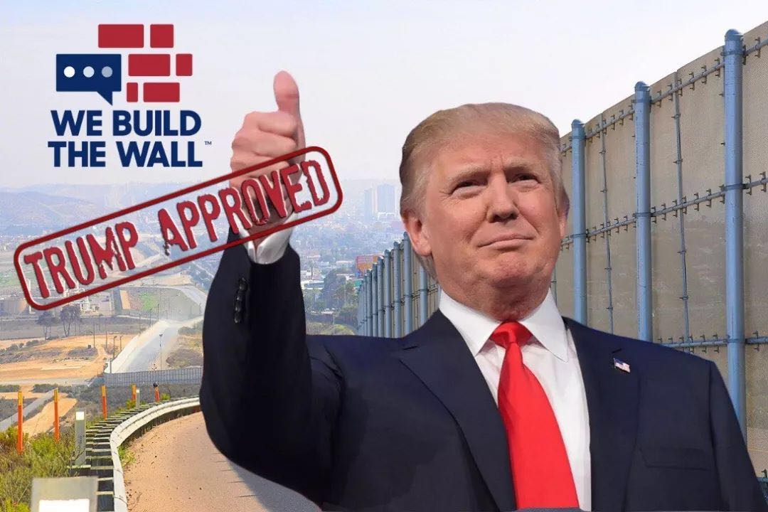 特朗普铁粉众筹建边境墙,刚开始建就烂尾了…